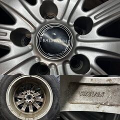 【BS BLIZZAK VRX2 205/65R16】スタッドレス【BS BALMINUM KR10 16インチ 6J5HPCD114.3+50】22年製 ヤリスクロス等　(MTD926)クレジットカード QRコード決済可能の画像