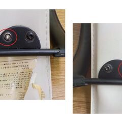 ワークチェア ドルフィン  ニトリ 昇降イス 肘・キャスター付き アイボリー OAチェア 西岡店の画像