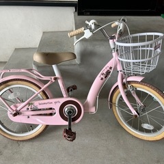 子供　自転車16インチ　ヘルメット付きの画像