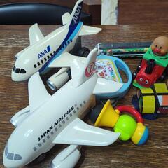 アンパンマン　おもちゃ　プルバックカー　飛行機の画像