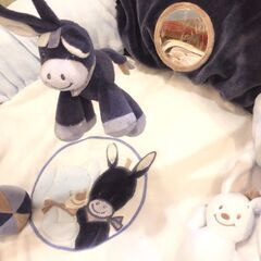 ☆555☆プレイジム　NATTOU　ナチュー　プレイマット　赤ちゃん　室内遊び　ねんね期　新生児～　ブルーの画像