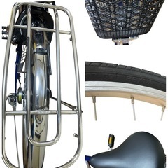 ほぼ新品‼️Panasonic 電動アシスト自転車　ビビ　ネイビー　品番/BE-FS632V 型式/FS631   26インチ　3段変速　の画像