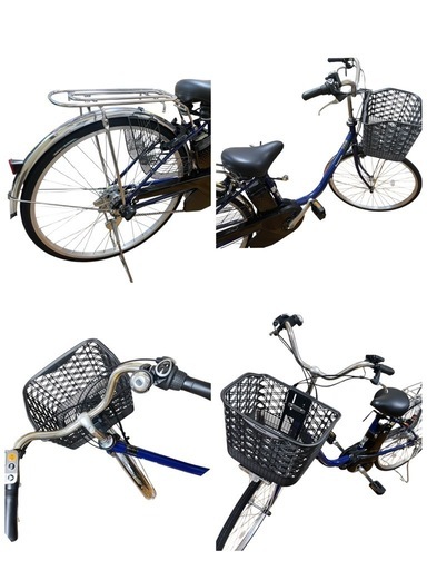 ほぼ新品‼️Panasonic 電動アシスト自転車　ビビ　ネイビー　品番/BE-FS632V 型式/FS631   26インチ　3段変