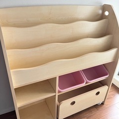 【引渡予定】絵本棚　おもちゃラック　子供用品収納