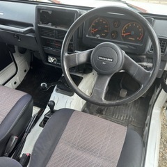 スズキ ジムニー JA11 HC 3型 MT ホワイト 白 エアコン付 車検付コミコミの画像