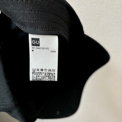 【美品】GU ジーユー ツイルキャップ 黒 男女兼用の画像