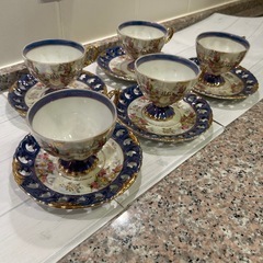 中古】大橋陶器カップ&ソーサー5客セット (MARIA) 芦花公園の食器 