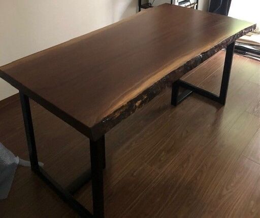 【最終値下げ】 一枚板テーブル ウォールナット （ブランド：ATELIER MOKUBA）