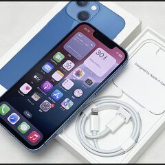 中古 iPhone13 mini 256GB ブルー MLJN3...