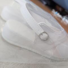 新品ナースシューズ白25cmの画像