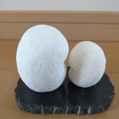 福フクロウ　置物2体セットの画像