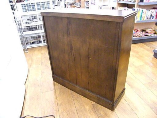 キャビネット 幅88×奥31×高91 収納棚 サイドボード 多目的棚 食器棚 引出し コレクションボード 札幌市厚別区 厚別店