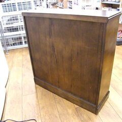 キャビネット 幅88×奥31×高91 収納棚 サイドボード 多目的棚 食器棚 引出し コレクションボード 札幌市厚別区 厚別店の画像