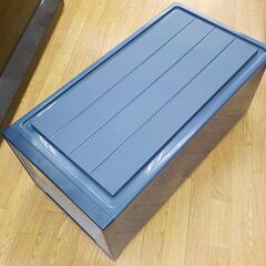 ① Fits 収納ケース 引き出し収納 ディープサイズ 高30㎝ 天馬 ネイビー 衣類収納 押入れ収納 西岡店の画像