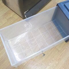 ① Fits 収納ケース 引き出し収納 ディープサイズ 高30㎝ 天馬 ネイビー 衣類収納 押入れ収納 西岡店の画像