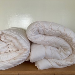 お話し中⭐︎美品 洗える 合掛+肌掛 2枚合せ掛布団 ウォッシュ...