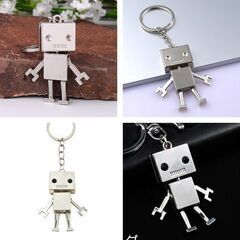 ロボットキーホルダー（新品）シルバーの画像