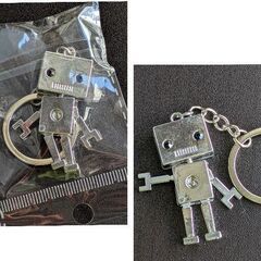 ロボットキーホルダー（新品）シルバーの画像