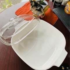 値下げ❗️★パイレックス蓋コーニングパイロセラム・ベジタブル柄★大きめです。の画像