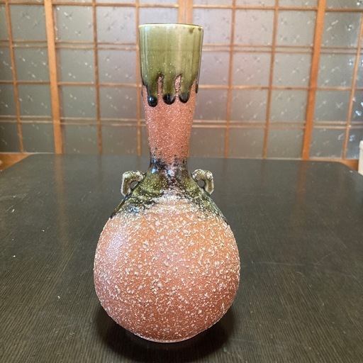 信楽焼　扁壺　花瓶　花器　井村侊生　　#3202 信楽焼 扁壺 花瓶 花器 井村侊生 #3202