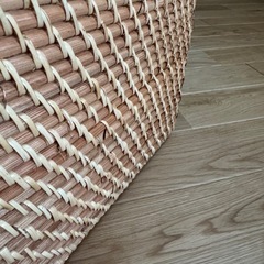 【新品　未使用】　
無印良品　重なるラタン角型バスケット・大の画像