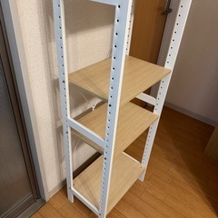ニトリ スチールラック 飾り棚の画像