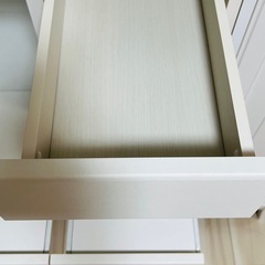 家電収納付食器棚　ホワイト　2台セットの画像