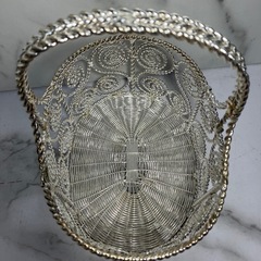 ☆値下げ☆O 2503-1012 Martion シルバーバスケット 中古美品の画像