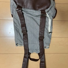 ストライプ柄リュック リュックサック リュック　バックパック デイパック スクールバックの画像