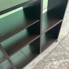 収納棚　食器棚　シェルフ　家具　茶色　ブラウンの画像