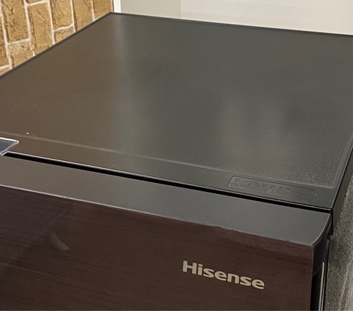 美品 Hisense 2ドア冷蔵庫 135L 2022年製 HR-G13C ブラウン ハイセンス 札幌市東区中沼町