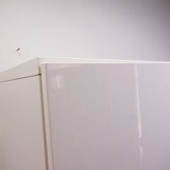キャビネット 光沢仕上げ 中央ガラス棚 おしゃれ インテリア 収納　幅60 奥行41 高さ202cm (CA39)の画像