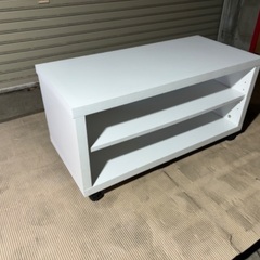 シンプルなテレビ台80cm幅　ホワイトの画像