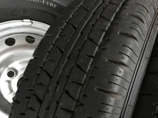 ダイハツ純正 4J 12インチスチールホイール 2024年製造 ダンロップ VAN01 145／80R12 6P.R 4本set ハイ