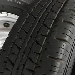 ダイハツ純正 4J 12インチスチールホイール 2024年製造 ダンロップ VAN01 145／80R12 6P.R 4本set ハイゼットトラック カーゴ等にの画像