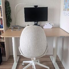 【セット割】IKEA 電動昇降デスク＆チェア ほぼ未使用品 即引...