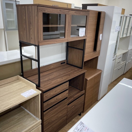 ★ジモティ割あり★   ワイエムワールド　食器棚　クリーニング済み SJ9001