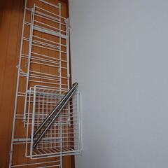 無印良品　スチールユニットシェルフ　大中パネルバスケットワードロ...