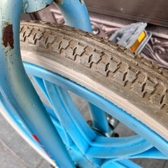 一輪車20インチ水色の画像
