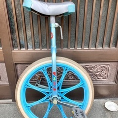 一輪車20インチ水色
