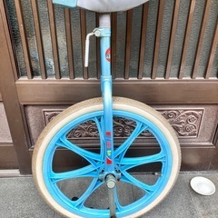 一輪車20インチ水色の画像