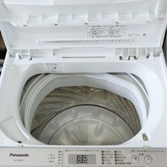 (送料無料) 2020年 極美品 Panasonic 洗濯機 5kg 送風乾付き 格安 お買い得 パナソニックの画像