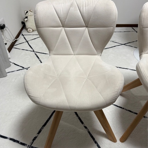 【2つセット】ダイニングチェア 回転式