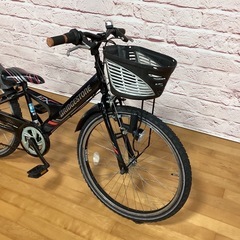 【小学生用】整備済中古自転車 ブリヂストン 24型エクスプレスJr 身長122cm程度から 黒赤色 <自転車のオオムラ 静岡店>の画像