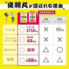【新品未開封！】良朝丸 ウコン 二日酔い 肝臓 ウルソ デオキシコール酸 生薬 ニンジン 45錠 の画像