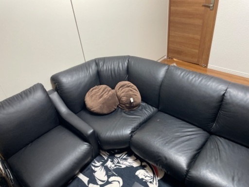 本日最終日！4/4.5.6限定価格！4人がけL字ローソファ