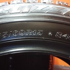 BS BRIDGESTONE BLIZZAK VRX 185/60R15 15インチ スタッドレス 4本 20年製 バリ溝 ヤリス フィット インサイト等　(KTF235)の画像