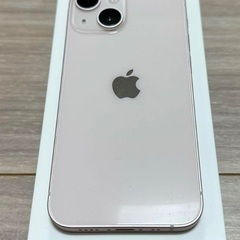【美品】Apple iPhone13 128GB ピンク SIMフリー 透明ケース付き 北見市の画像