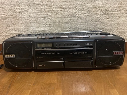更に値下しました〜4月末まで】昭和レトロラジカセSANYO U4W75
