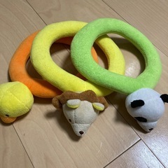 エドインター　ふわふわなげっこ　ぬいぐるみ　輪投げ　ラトル　アニマルの画像